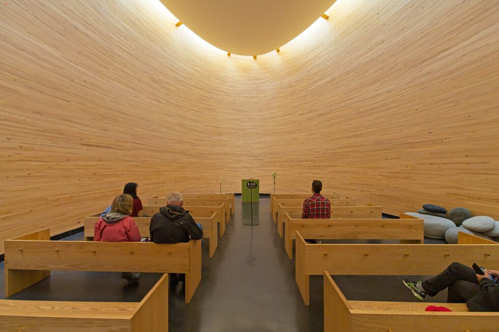 Finnland Helsinki Kamppi-Kapelle Raum der Stille Innenraum