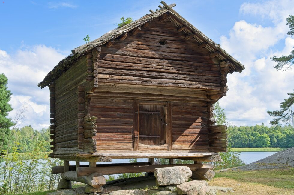 Finnland Helsinki Freilichtmuseum Seurasaari Speicher