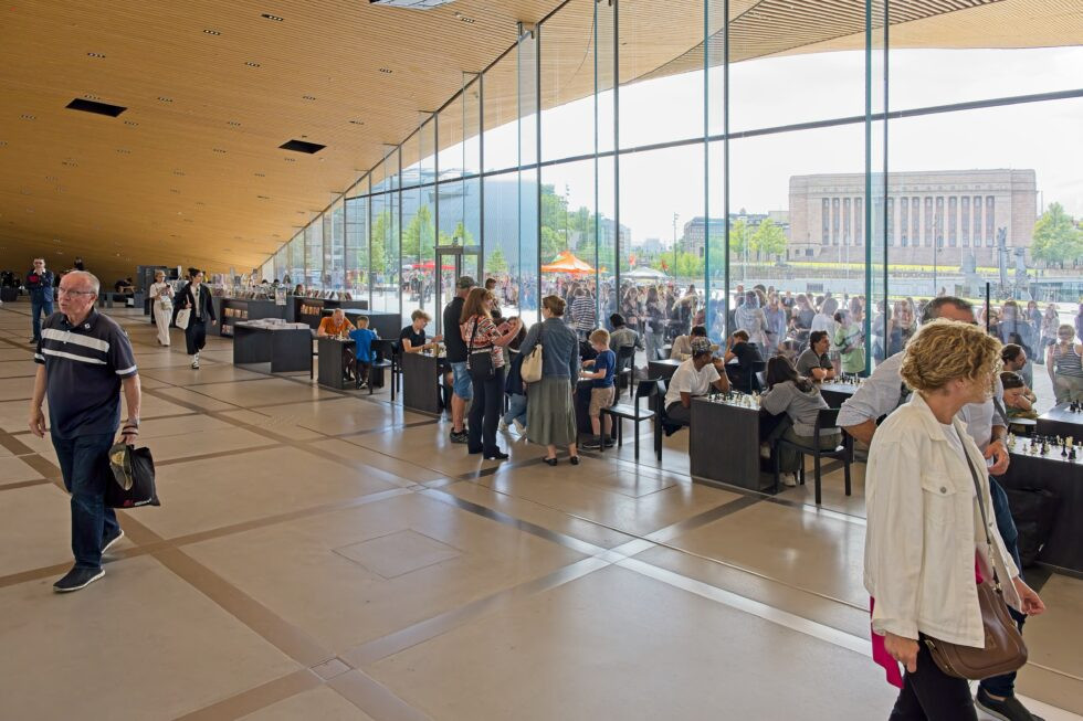 Finnland Helsinki Zentralbibliothek Oodi Café