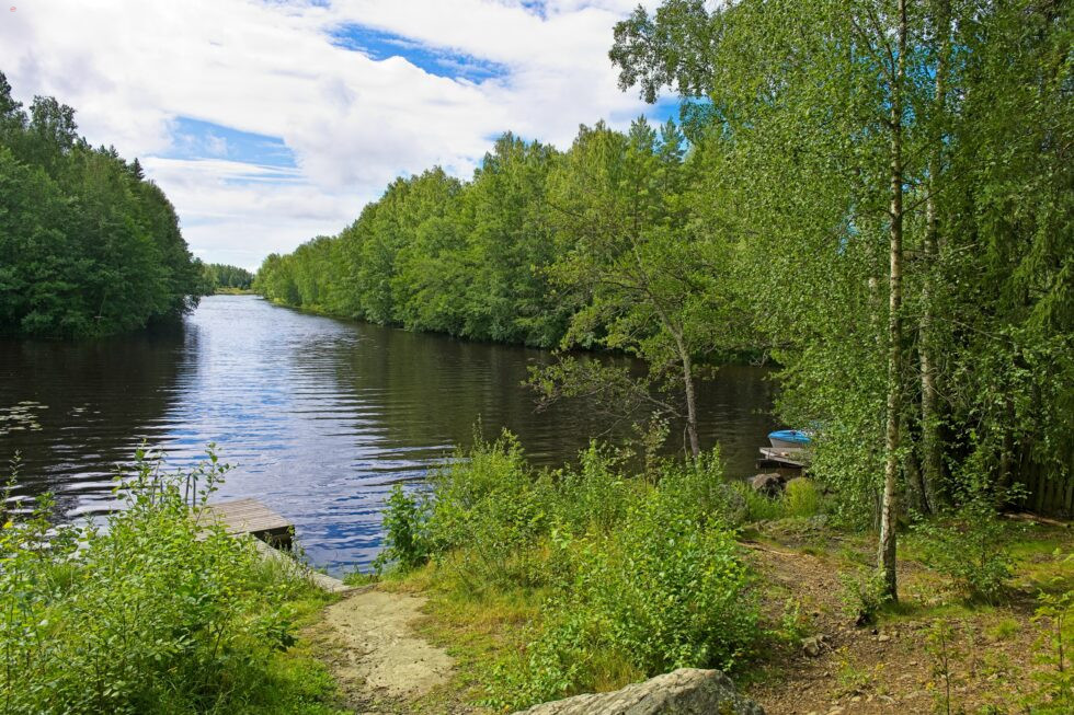 Finnland Näköalapaikka Landschaft See