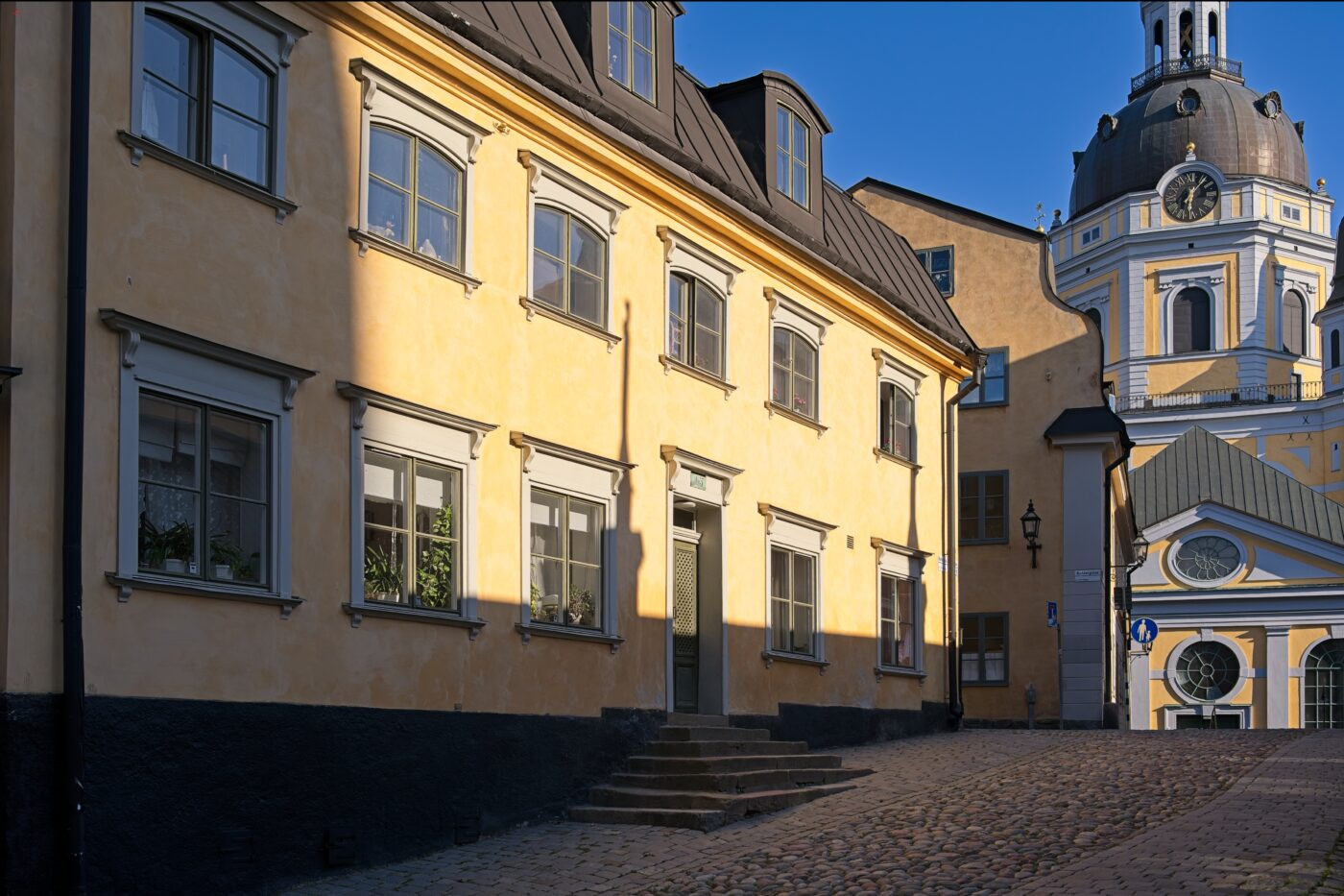Schweden Stockholm Södermalm Häuser Kirche