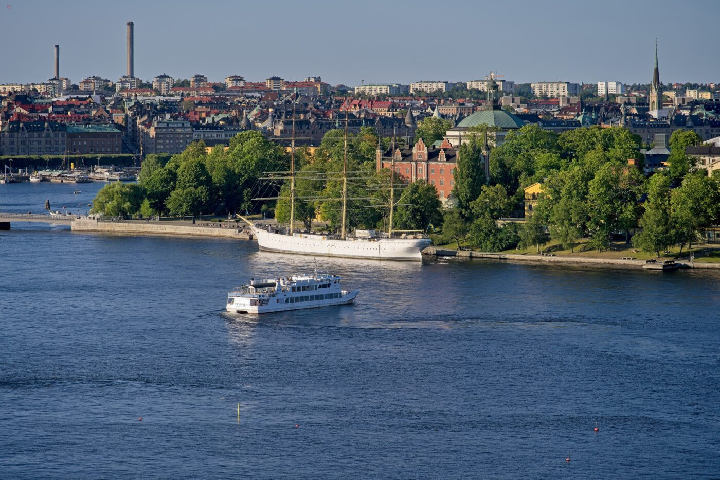 Schweden Stockholm Södermalm Katarina-Lift Aussicht Dreimaster Af Chapman