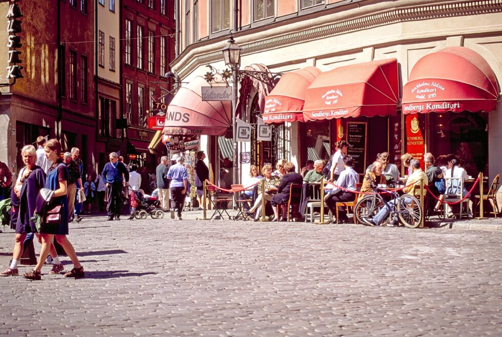 Schweden Stockholm Altstadt Café