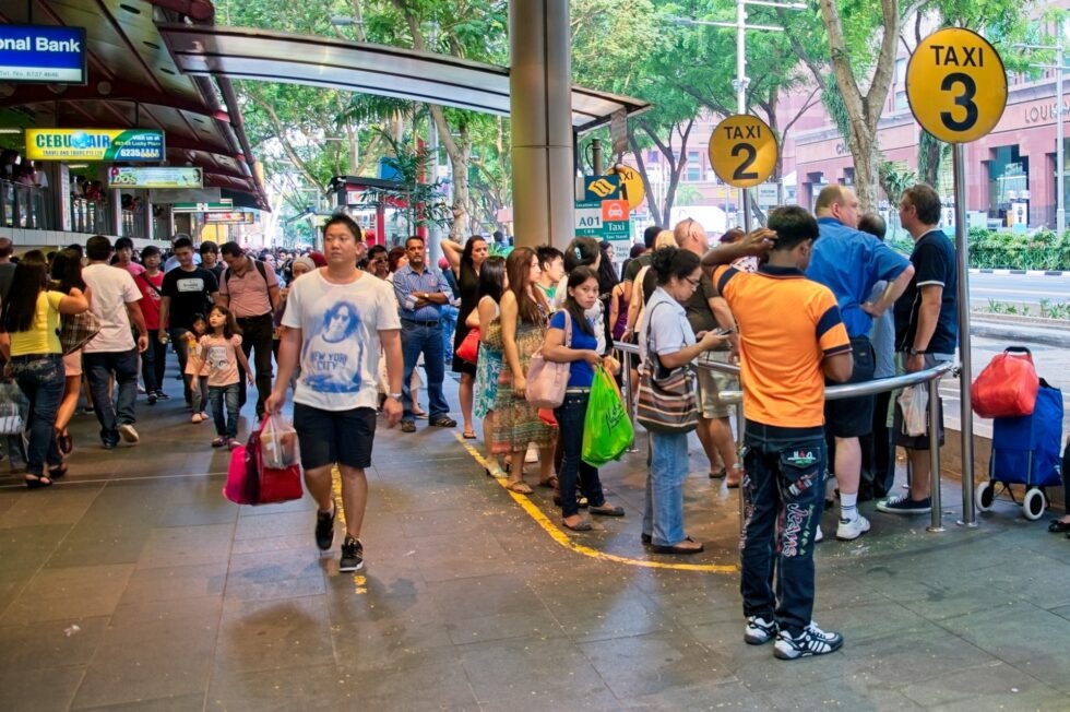 Singapore Chinatown Orchard-Road Taxistand
