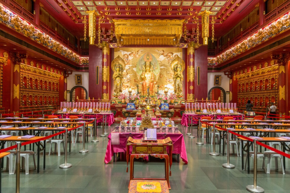 Singapur Chinatown Kirche Tempel Buddha Zahn Reliquie